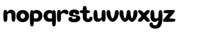 Bloppy Font LOWERCASE