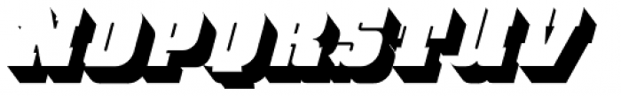 Bloque 3D Italic Font UPPERCASE