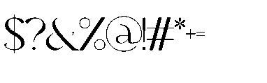 Blore Font OTHER CHARS
