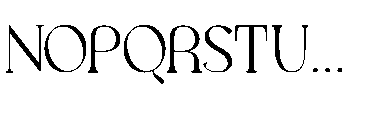 Blore Font UPPERCASE