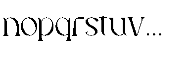 Blore Font LOWERCASE