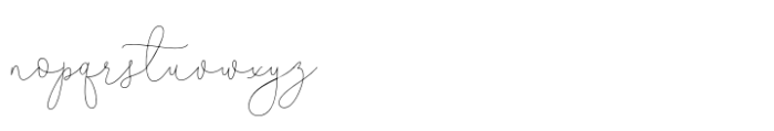 Blossom Lovely Font LOWERCASE