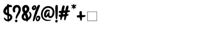 Blossom Font OTHER CHARS