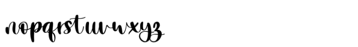 Blossomance Font LOWERCASE