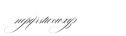 Blosta Script Regular Font LOWERCASE