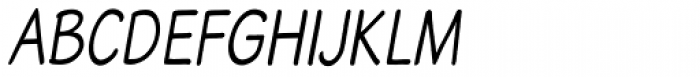 Blound Condensed Oblique Font UPPERCASE
