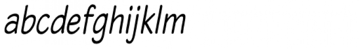 Blound Condensed Oblique Font LOWERCASE