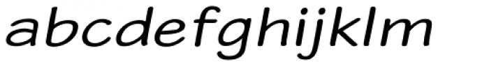 Blound Expanded Oblique Font LOWERCASE