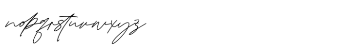Blowing Signature Font LOWERCASE