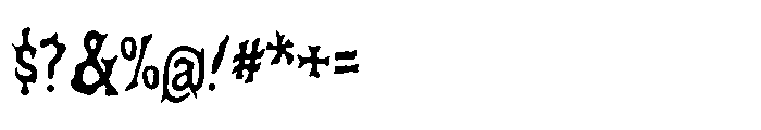 Blowsplat Font OTHER CHARS