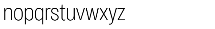 Bloyd Condensed Extra Light Font LOWERCASE