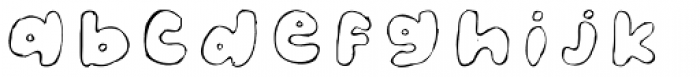 Blubber Font LOWERCASE