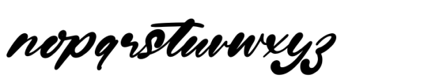 Bluder Quintal Italic Font LOWERCASE