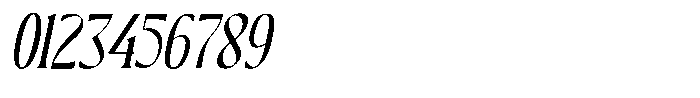 Blue Cosmic Italic Font OTHER CHARS