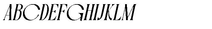 Blue Cosmic Italic Font UPPERCASE