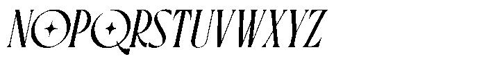 Blue Cosmic Italic Font UPPERCASE