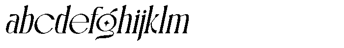 Blue Cosmic Italic FONT