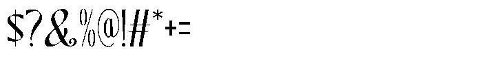 Blue Cosmic Regular Font OTHER CHARS