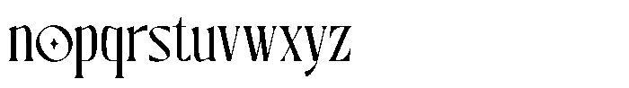 Blue Cosmic Regular Font LOWERCASE