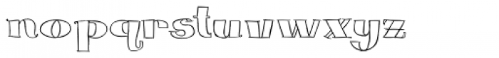 Blue Goblet Serif Outline Bold Font LOWERCASE