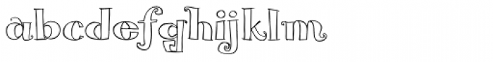 Blue Goblet Serif Outline Medium Font LOWERCASE
