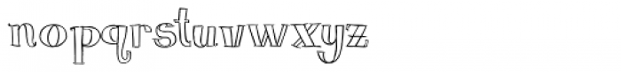 Blue Goblet Serif Outline Font LOWERCASE