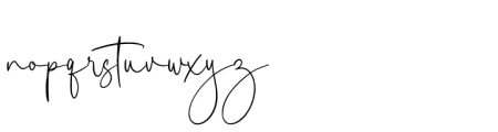 Blue Signature Regular Font LOWERCASE