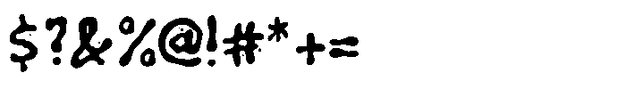 Blue Soak Font OTHER CHARS
