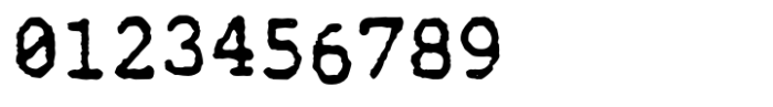 Blue Typewriter Regular Font OTHER CHARS