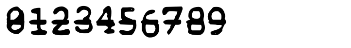 Blue Typewriter SVG Dash Out Font OTHER CHARS