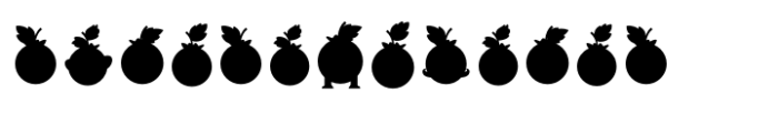 Blueberry Tart Emojis Color Dingbat Font