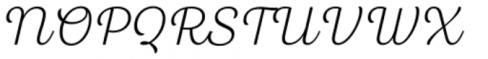 Bluestar Thin Italic Font UPPERCASE