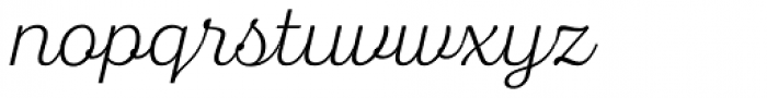 Bluestar Thin Italic Font LOWERCASE