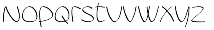 Blumenkind Alternate Calligraphic Font LOWERCASE
