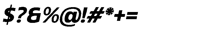 Blumir Bold Oblique Font OTHER CHARS