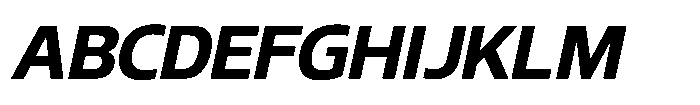Blumir Bold Oblique Font UPPERCASE