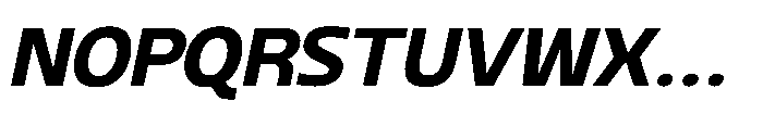 Blumir Bold Oblique Font UPPERCASE