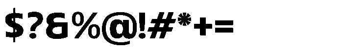 Blumir Bold Font OTHER CHARS