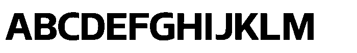 Blumir Bold Font UPPERCASE
