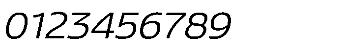 Blumir Extra Light Oblique Font OTHER CHARS