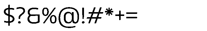 Blumir Extra Light Font OTHER CHARS