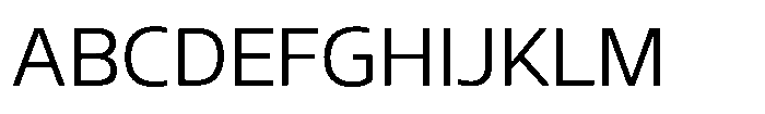 Blumir Extra Light Font UPPERCASE