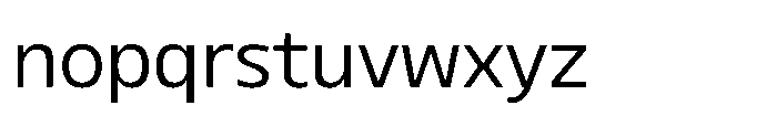 Blumir Extra Light Font LOWERCASE
