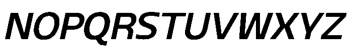 Blumir Medium Oblique Font UPPERCASE