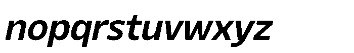 Blumir Medium Oblique Font LOWERCASE
