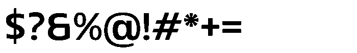 Blumir Medium Font OTHER CHARS