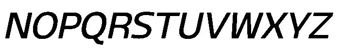 Blumir Regular Oblique Font UPPERCASE