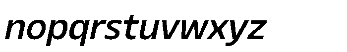 Blumir Regular Oblique Font LOWERCASE