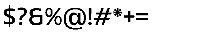 Blumir Regular Font OTHER CHARS