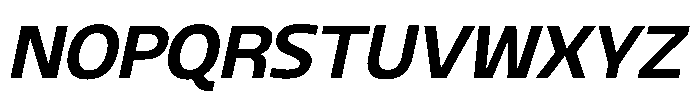 Blumir Semi Bold Oblique Font UPPERCASE